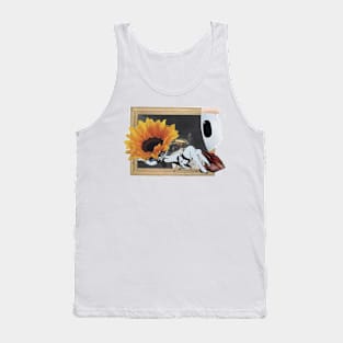 Lay Back ft. Banksy and Sunflowers Tank Top